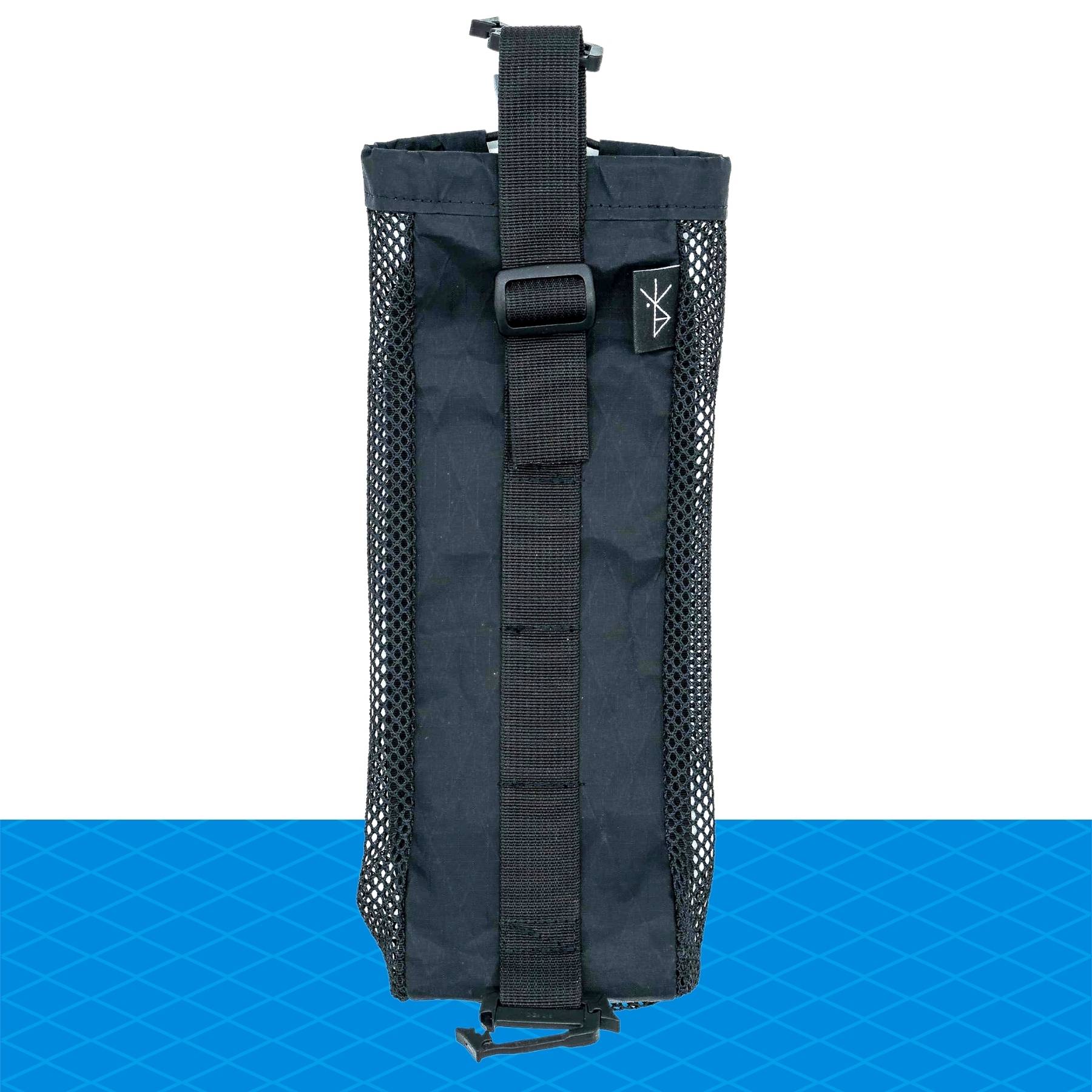 Water Bottle Carrier Bag Mesh Holder Adjustable Shoulder Strap for Hiking  Travel